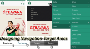 Designing Navigation-Target Areas